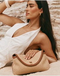 VESTIRSI - Sloane Tan Resort Crossbody Clutch