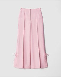 & Other Stories - Bow-Detailed Press-Crease Trousers