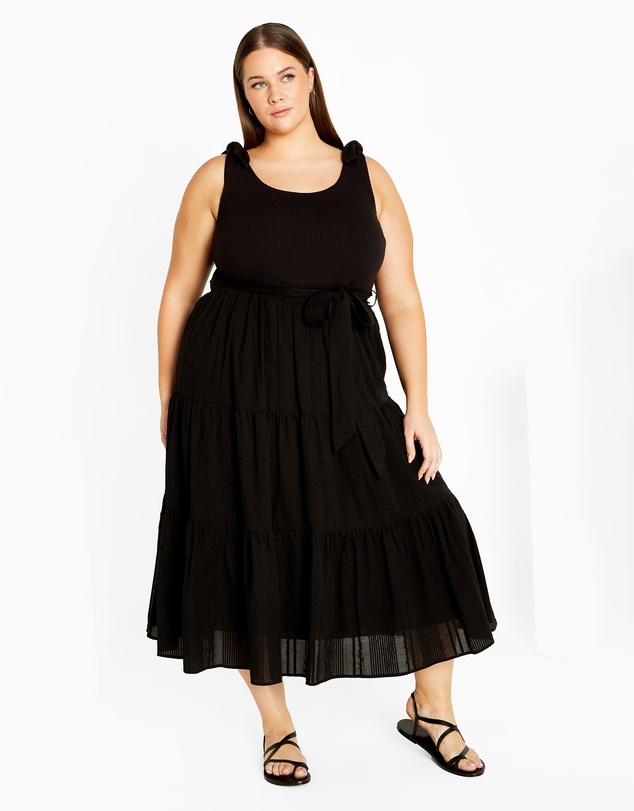 City Chic - Plus size Hallie Dress - black