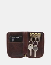 Pierre Cardin - Pierre Cardin Italian Leather Key + Credit Card Holder