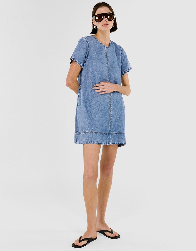 Staple the Label - Rae Chambray Mini Dress