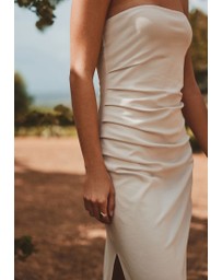 NEXT - Textured Bandeau Midi Dress