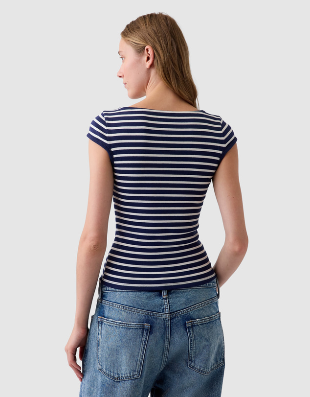 GAP - SS Mod Cap Sleeve Boatneck T-Shirt