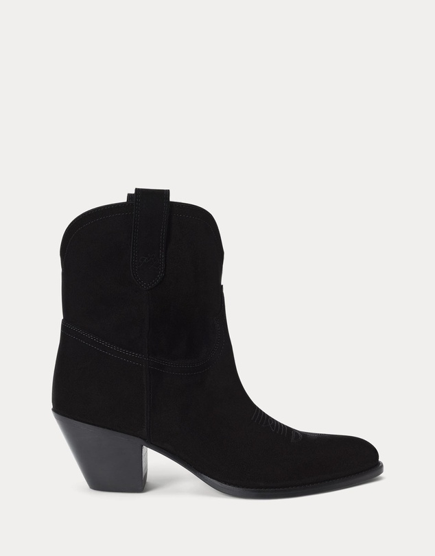 Polo Ralph Lauren - Calfskin Suede Western Boots - Women's