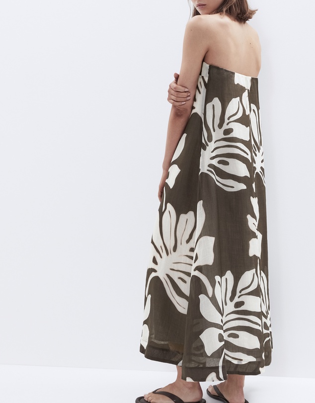 UNISON - Strapless Ramie Maxi Dress