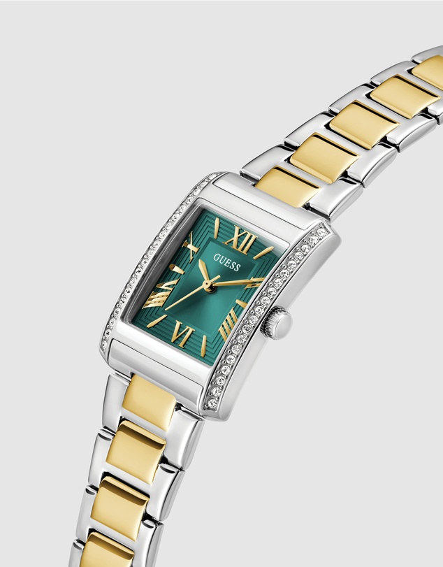 GUESS - Guess Ladies 2-Tone Silver Tone 27mm Analogue Watch