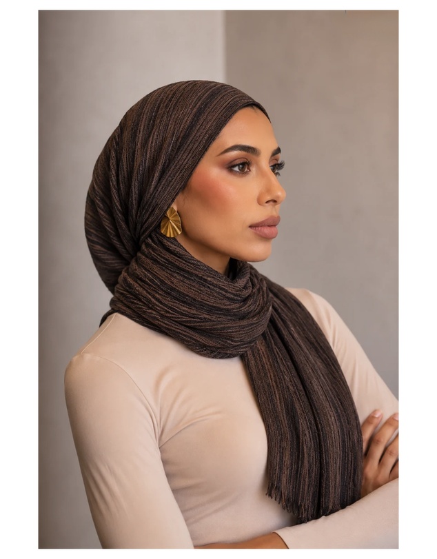 Mod Squad - Rayon Wave Hijab - Chocolate
