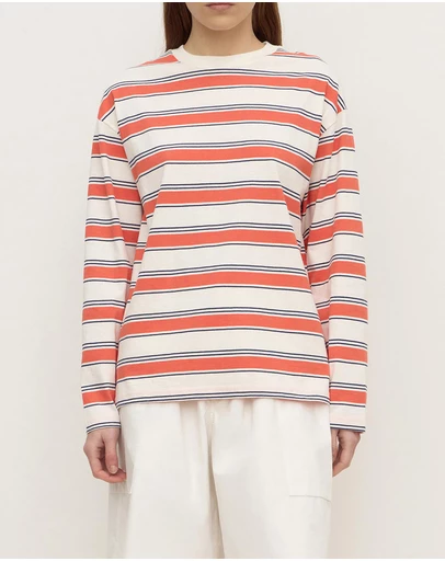 Assembly Label - Eliana Stripe Cotton Long Sleeve Tee