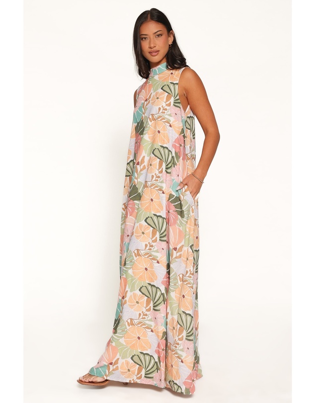 Petal & Pup - Mindie Maxi Dress - Retro Orange Floral