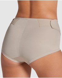 Leonisa - Firm Compression Adjustable Postpartum Belly Wrap Brief