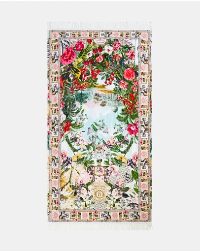 Camilla - La Belle Botanique Beach Towel