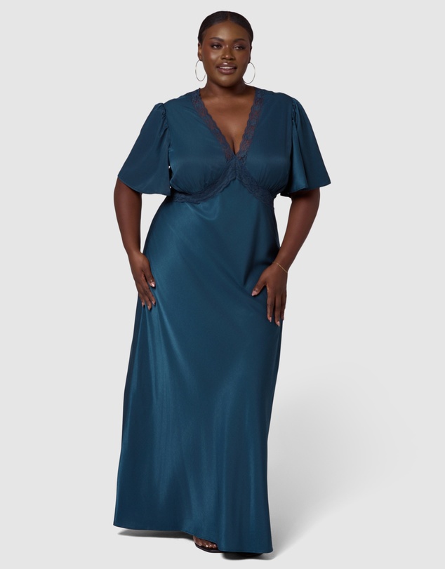 Sunday In The City - Electric Guitars Maxi Dress