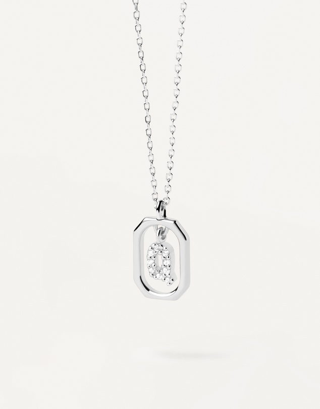 PDPAOLA - Mini Letter Q Silver Necklace