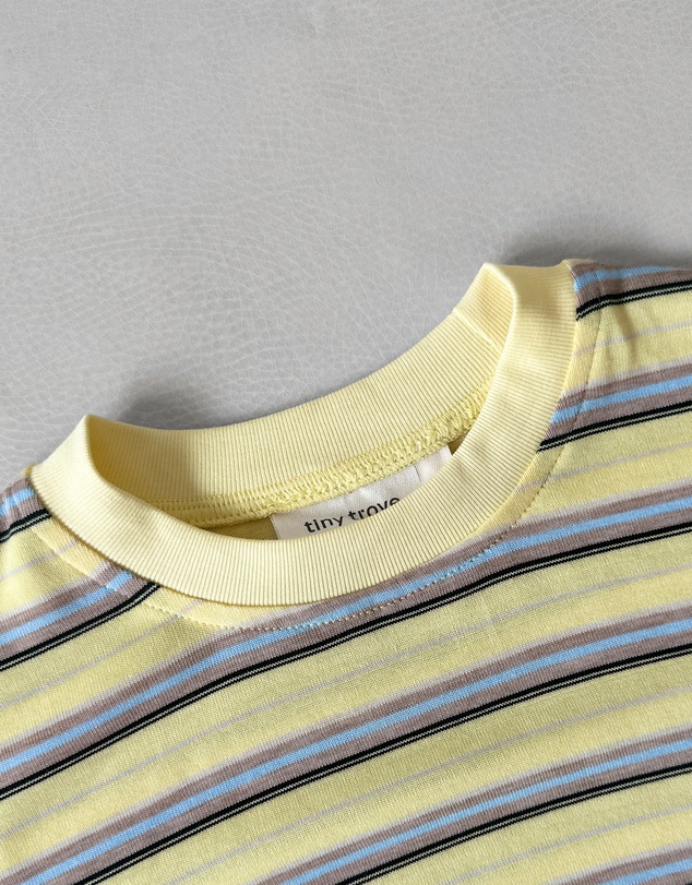 Tiny Trove - Mattie Stripe Cotton Bodysuit - Babies