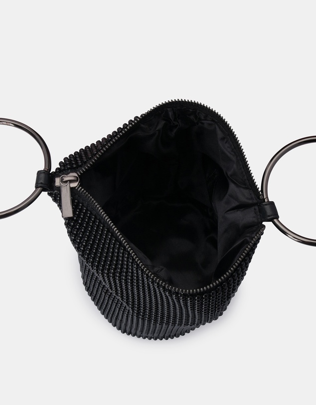 Olga Berg - Bianca Ball Mesh Handle Bag