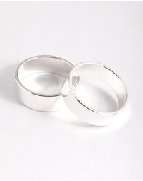 Lovisa - Silver Plated Double Cigar Band Ring