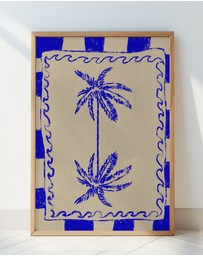 Olive et Oriel - Coastal Charm by Shatha Al Dafai Art Print