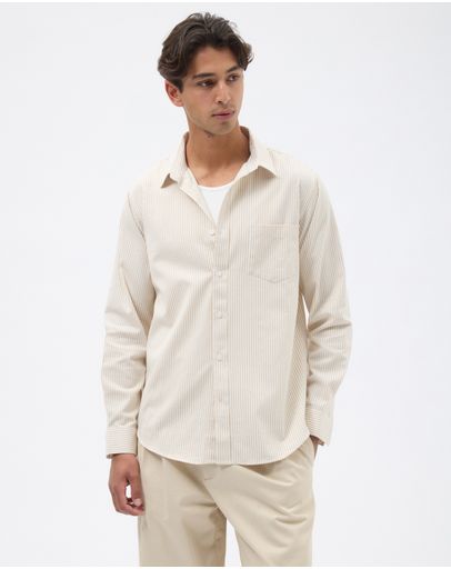 Neutral & White Stripe