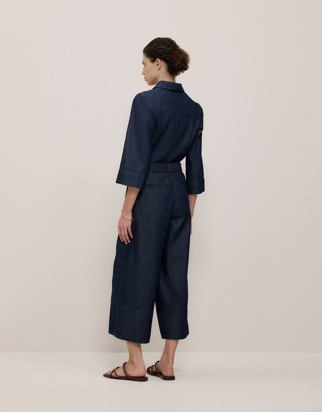 Trenery - Soft Denim Culotte in Rinse Wash