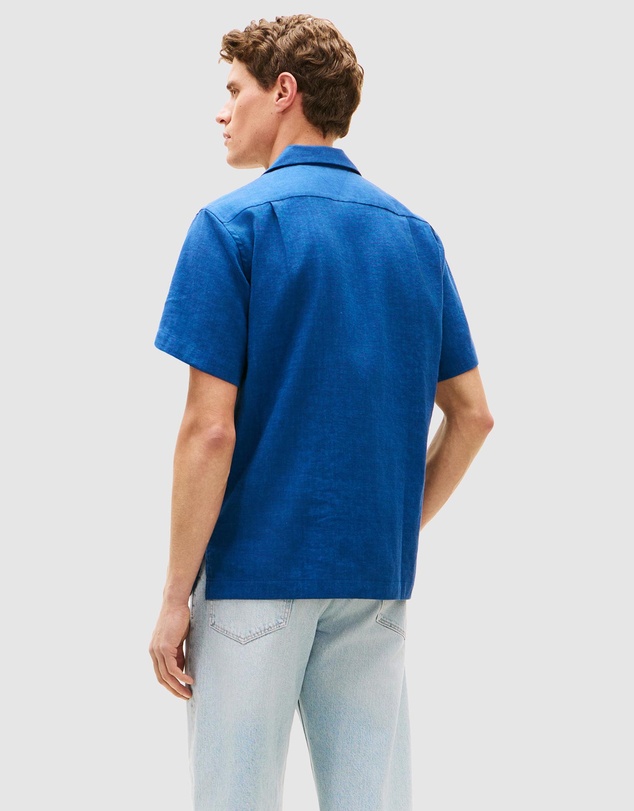 Tommy Hilfiger - Regular Fit Linen Blend Short Sleeve Shirt