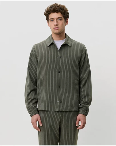 Les Deux - Pinstripe Coach Jacket