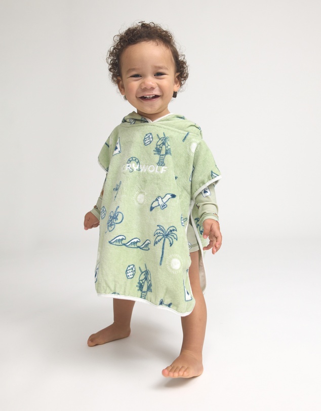 Crywolf - BABY HOODED TOWEL Lucky Days