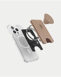 PopSockets - PopWallet+ MagSafe Phone Grip Wallet Card Holder + Magnetic Adapter Ring