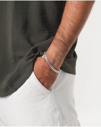 Kuzzoi - ICONIC EXCLUSIVE - Bracelet Male Curb Chain 925 Sterling Silver