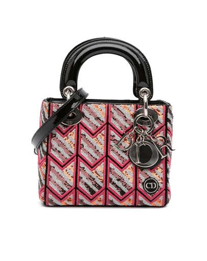 Pre-Loved by Azura Reborn - Pre-Loved Mini Patent Sequined Lady Dior