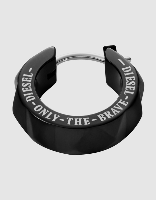 Diesel - Black Huggie Earring