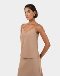 Forcast - Joy Satin V-neck Cami