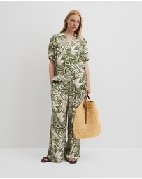 Country Road - Print Pull On Cupro Pant