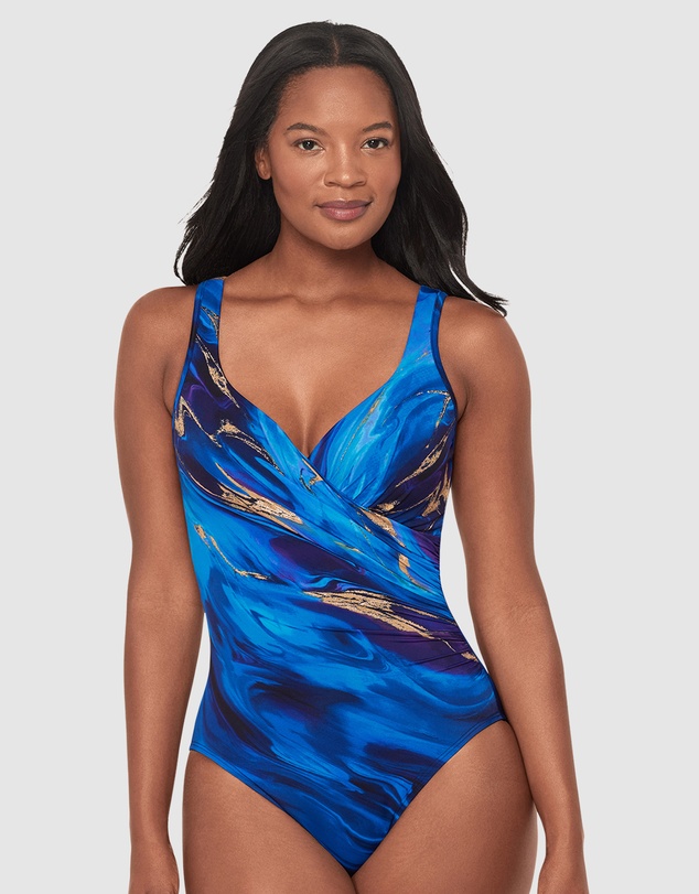 Miraclesuit Swimwear  - Stellar Nova It's a Wrap Underwired Tummy Control Swimsuit