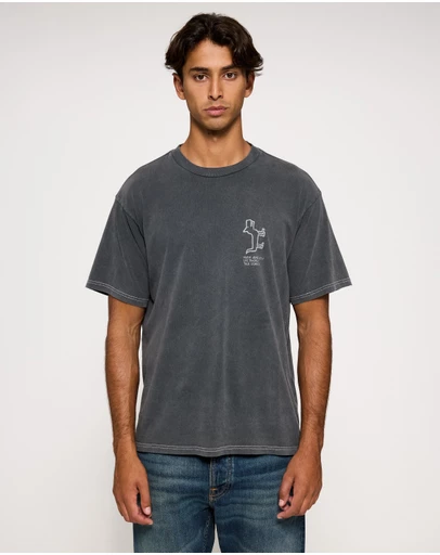 Nudie Jeans - Koffe Scratched Tracks T-Shirt