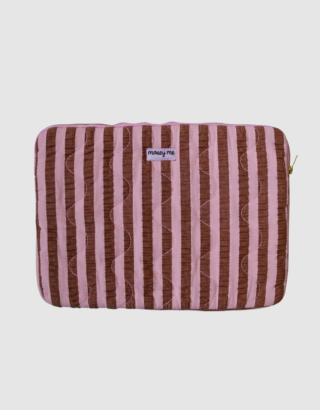 Mosey Me - Sundae Seersucker Laptop Case