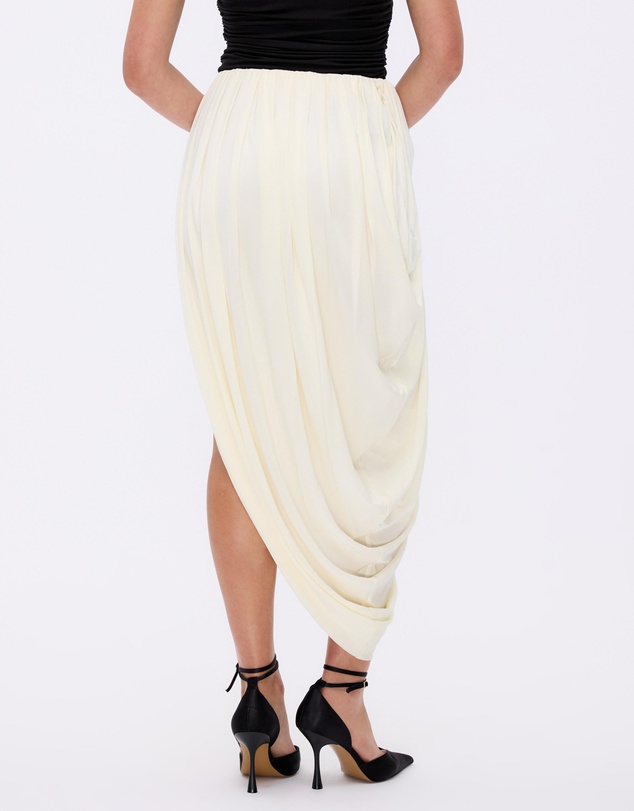 Minima Esenciales - Rue Jersey Asym Gathered Midi Skirt
