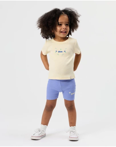 Goldie + Ace - Embroidered Bike Shorts - ICONIC EXCLUSIVE - Babies-Kids