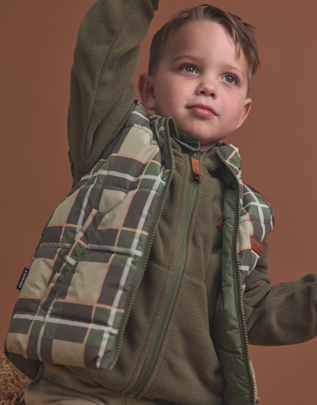 Crywolf - REVERSIBLE ECO-VEST Field Plaid