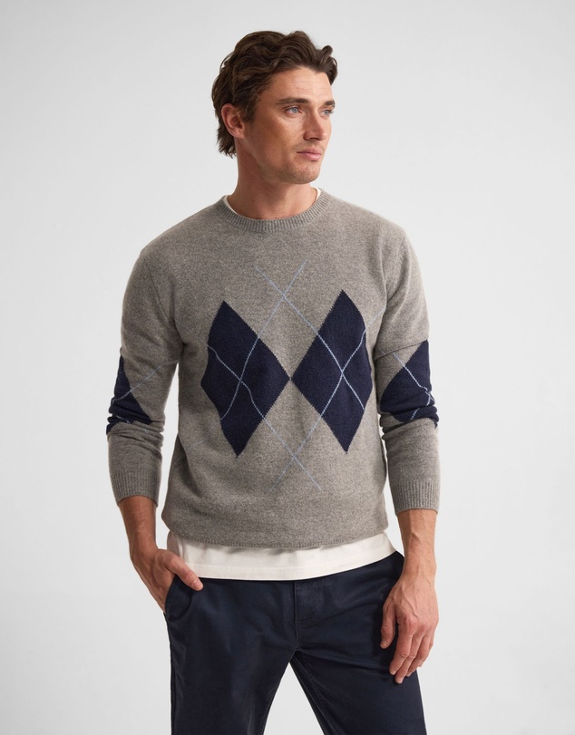 Oxford - Anton Wool Argyle Crew Neck