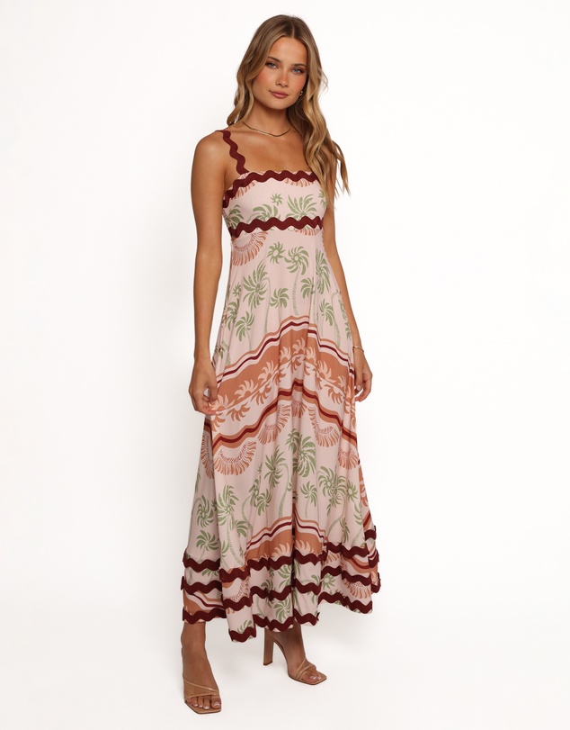 Petal & Pup - Briella Maxi Dress - Palm Tree Print