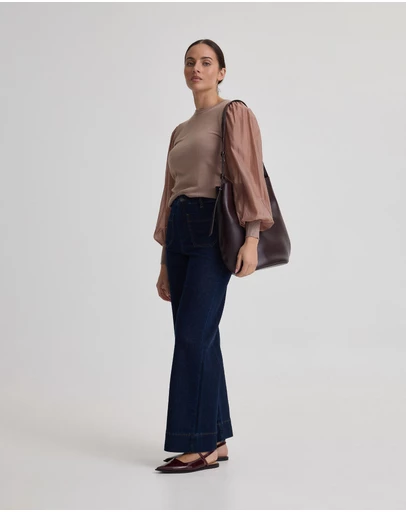 Oxford - Alice Contrast Sleeve Knit