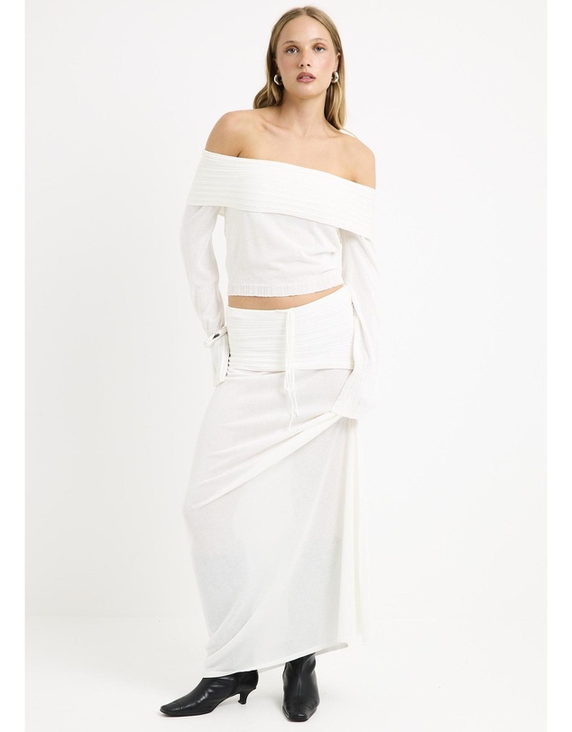 Subtitled - Palma Fold Waistband Skirt