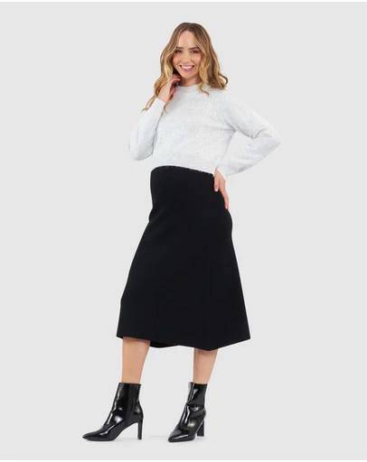 Ripe Maternity - A-Line Knit Skirt