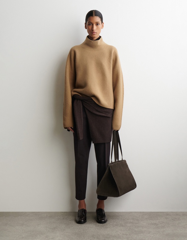 COS - Boiled-Wool Funnel-Neck Jumper