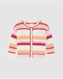 Fox & Finch - Orchard Bloom Stripe Cardigan - Kids