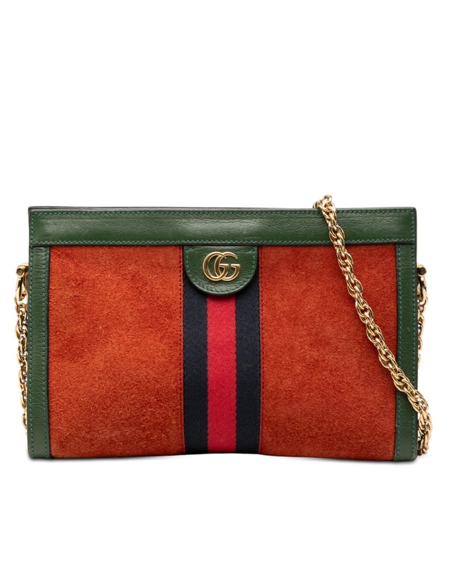 Pre-Loved by Azura Reborn - Pre-Loved Small Suede Ophidia Chain Crossbody