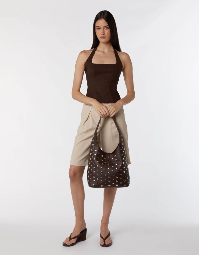 PETA AND JAIN - Yoko Studded Hobo Bag