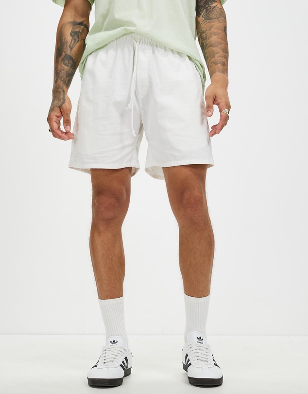 Surrounded By Ghosts - The Andradite Linen Drawstring Shorts