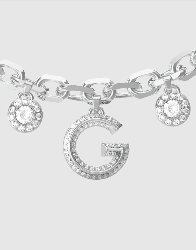 GUESS - Silver-Tone G Crystal Bracelet