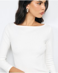 AERE - Ribbed Long Sleeve T-Shirt